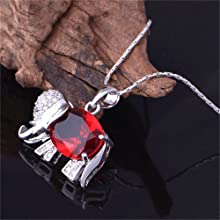 cute elephant necklace for girlfriend grand-daughter mom birthday new year mother's day 