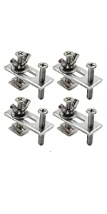 4PCS T-Track Mini Hold Down Clamp Kit