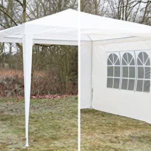 Party Tent sides are easy attachable and detachable
