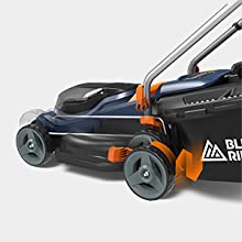 cordless lawnmower with battery and charger