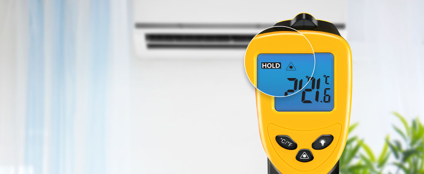 The Lasergrip will instantly hold your result for 15 seconds so you can easily record it.