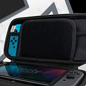 Orzly Protective travel carrying carry case accessory for Nintendo Switch OLED console accessories