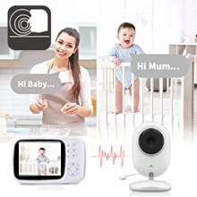 Two Way Talk & Real-Time Communication Baby Monitor with Camera Video Baby Monitor Camera
