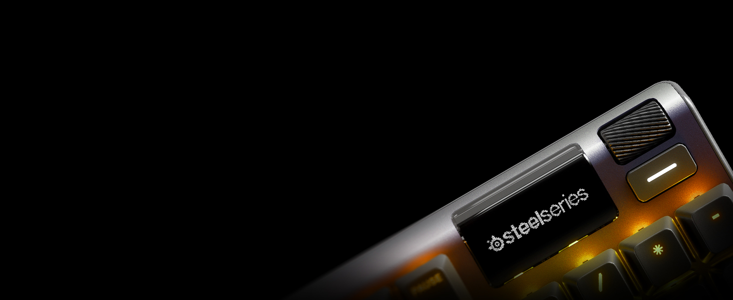 SteelSeries Apex 5 - Hybrid Mechanical Gaming Keyboard, Per-Key RGB Illumination, Oled Smart display