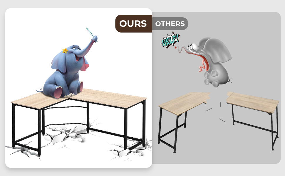 corner desk kapok-oak A+3