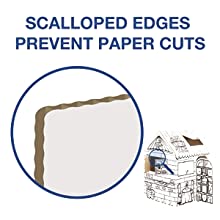 Scalloped edges prevent paper cuts