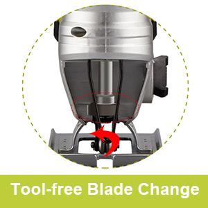 Tool-free Blade Change