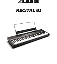 Alesis Recital 61 | 61-Key Digital Piano / Electronic Keyboard with Full Size Semi Weighted Keys