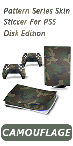 Pattern Series Skin Sticker For PS5 Disk Edition