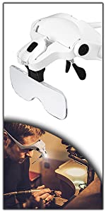 floor magnifying glass with led light & stand,reading small print,close work,strong page magnifier