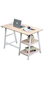 Computer Desk with 2 Shelves