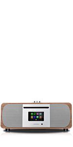 dab internet radio alarm clock bedside wifi spotify headphone jack snooze Remote Control radio