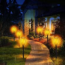 Waterproof Flickering Flames Torches Lights