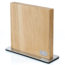Oak magnetic knife block