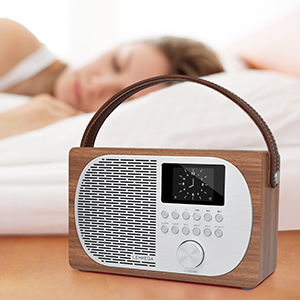 Wireless Bluetooth Speake Headphone- Out AUX-In Alarms Clock