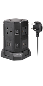 6 Way Tower Extension Lead