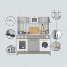 toy kitchen; wooden toy kitchen; play kitchen; wooden play kitchen