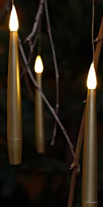 noma flighting candles christmas solar indoor outdoor battery light
