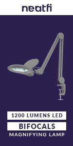 magnifying lamp Neatfi bifocal led desk table glass light mag clamp adjustable magnifier great