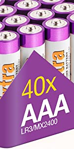 aaa batteries 40