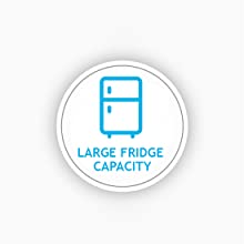 Candy Large Fridge Capacity