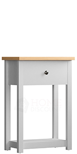 Vida Designs Arlington 1 Drawer Console Table, Grey