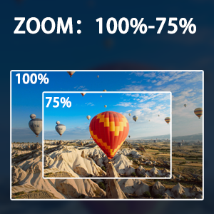 zoom: 100%-75%