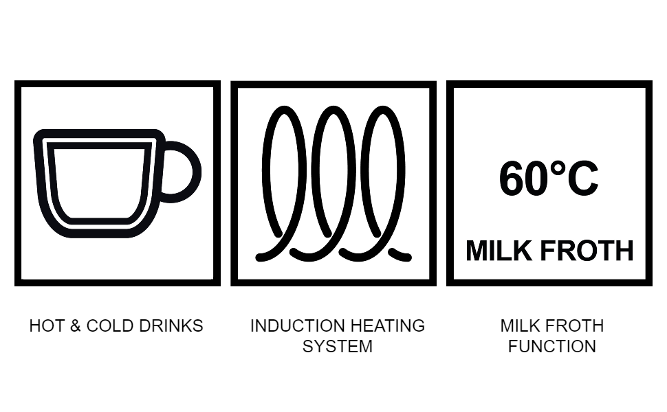 Smeg automatic milk frother, milk frother with accessories, 50's style milk frother, Smeg 50's style