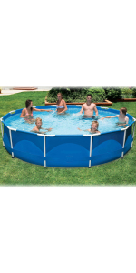 12 foot metal frame garden swimming pool M.Y Splash