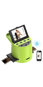 35mm Negative Film &Slide to Digital JPEG with Slide Mounts Feeder No Computer/Software Required.