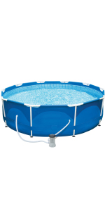 12 foot Metal frame M.Y Splash swimming pool with filter pump set