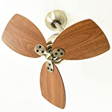 Innovative Toledo Ceiling Fan by AireRyder, Blade Colour Walnut