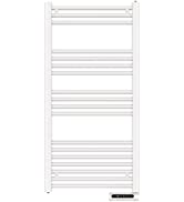 MYLEK Towel Rail Bathroom Heater Vertical Radiator Electric Fluid Filled 750W - 24/7 Timer - Upri...