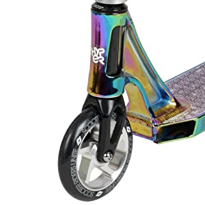 stunt scooter riprail trick pro spin jump kick push kids 360 freestyle boys girls jet fuel neochrome