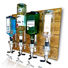 Spirits bottles mounted plaque