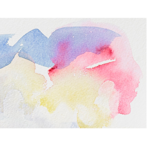 pastel shades of watercolour blended on paper