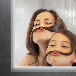 LED wall mounted mirror for bathroom