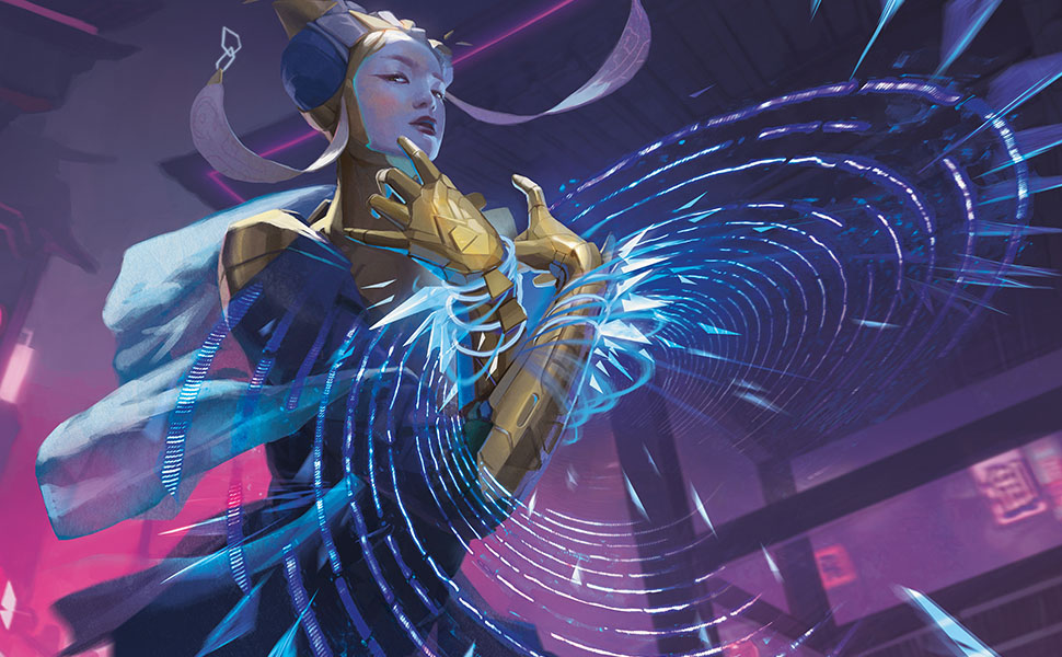neo, magic the gathering, mtg, cyperpunk, neon, mtg, ninjas, samurais