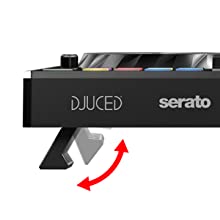 retractable feet, backlighting, light, dj controller