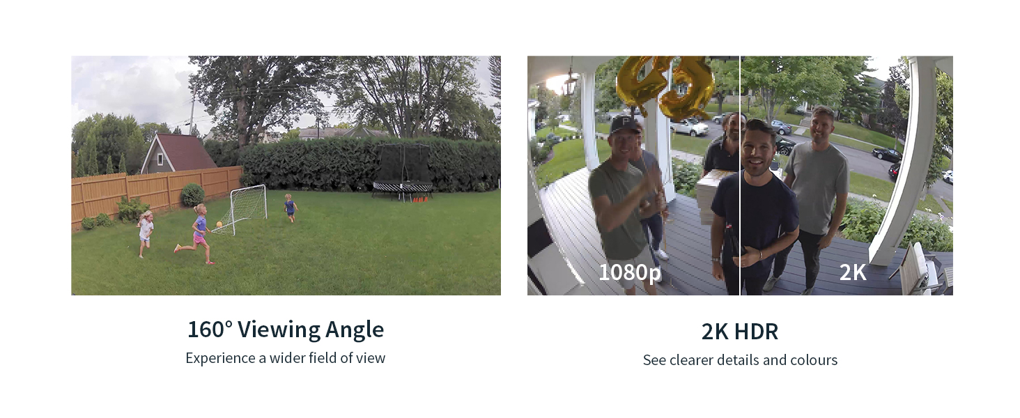 outdoor security camera home CCTV system smart home wireless 2K battery powered weather resistant