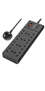 8 Way Extension Lead