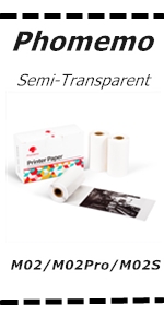 Semi-Transparent Sticker Paper