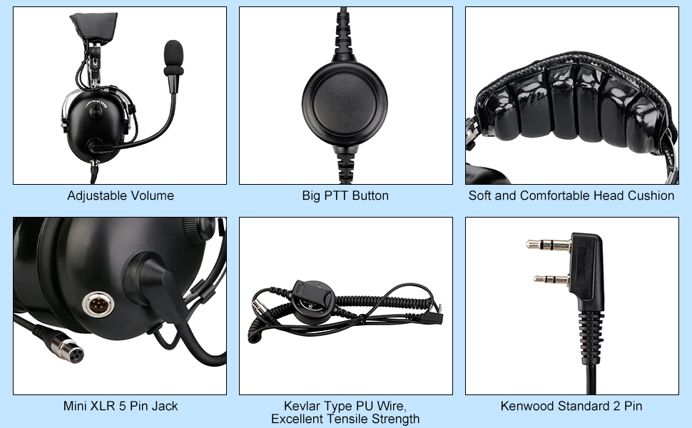 Walkie Talkie Headset