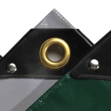 Brass eyelets with reinforced edges. 