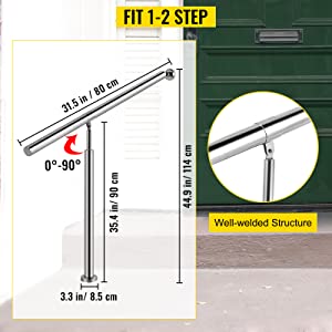 stainless steel handrail