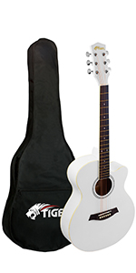 3 4 acoustic guitar, acoustic guitar, cutaway guitar, cutaway acoustic guitar, tiger guitar