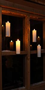 noma flighting candles christmas solar indoor outdoor battery light
