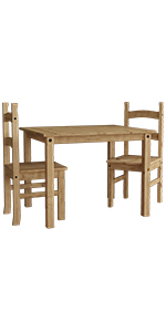 corona solid pine wood mexican furniture rustic wax coffee table drawer nest dining 