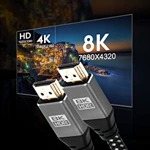 8k hdmi cable;2.1 high speed hdmi cable;lead;cord;hd cable