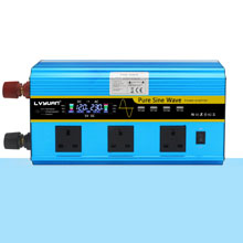 2500W /5000W Peak Power Inverter Pure sine wave DC 12V to 230V 240V AC Car Converter